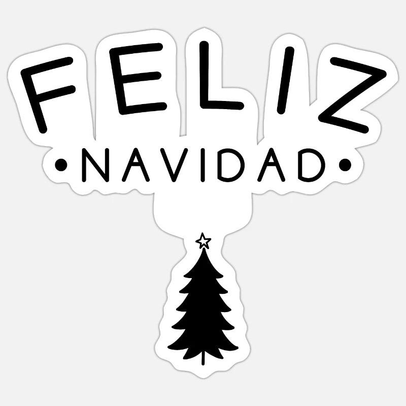 Feliz Navidad - Sticker size S (10 x 10 cm) - white matte
