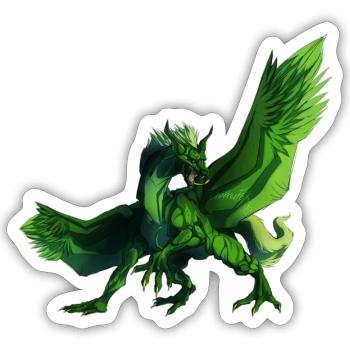GDA Transformé - Sticker taille S (10 x 10 cm) - blanc mat - Devant