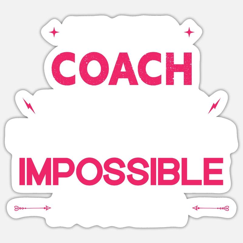 Super Coach - Sticker taille S (10 x 10 cm) - blanc mat