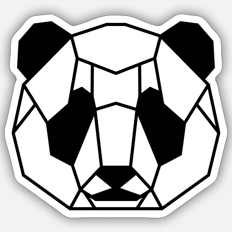 Der kleine Panda Sticker Größe S (10 x 10 cm)