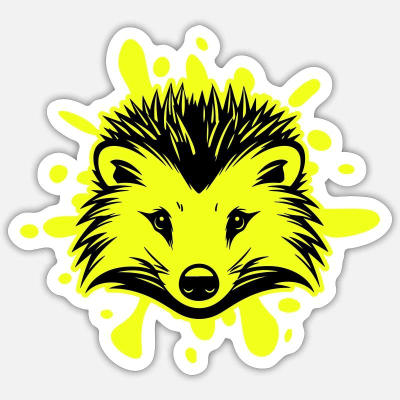 Igel Tier Sticker Größe S (10 x 10 cm)