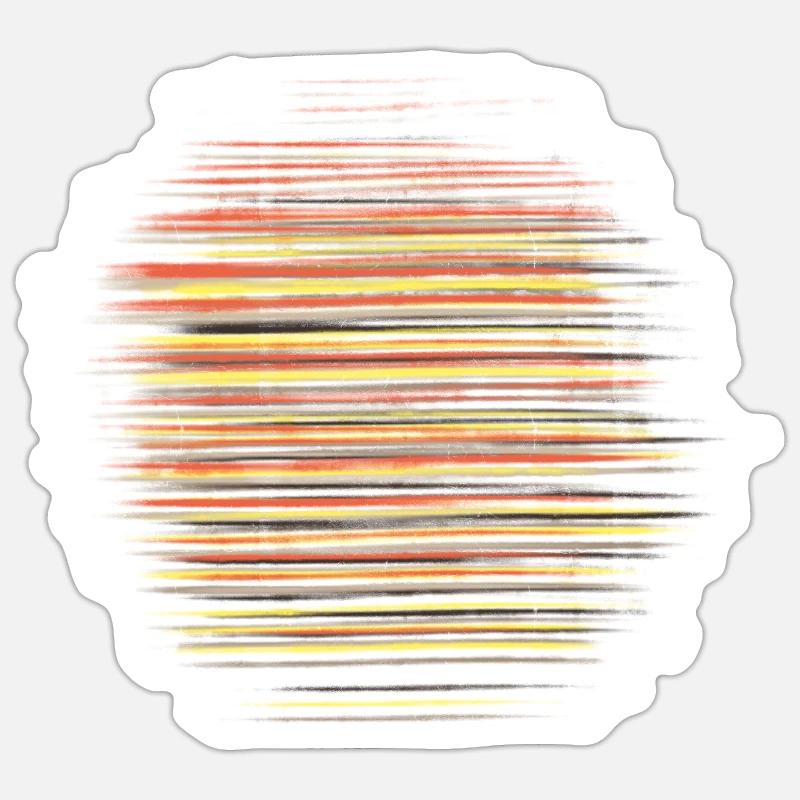 Bunte, strahlende Sonne, einzigartige Sommermode Sticker Größe S (10 x 10 cm)