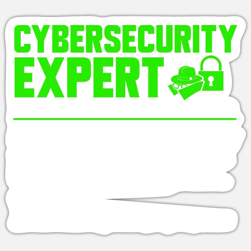 Cybersecurity Hackers IT Security Sticker size S (10 x 10 cm)
