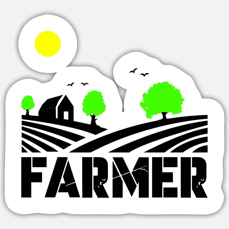 farmer Sticker size S (10 x 10 cm)