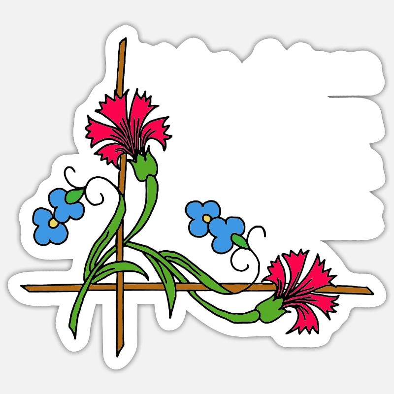 Charité 2 - Sticker taille S (10 x 10 cm) - blanc mat