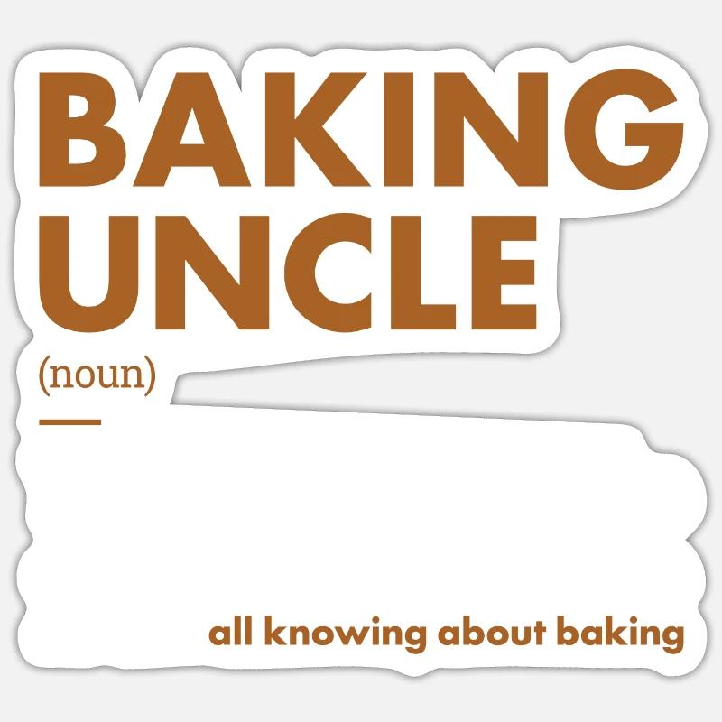 Baker Uncle Definition Baking - Sticker size S (10 x 10 cm) - white matte