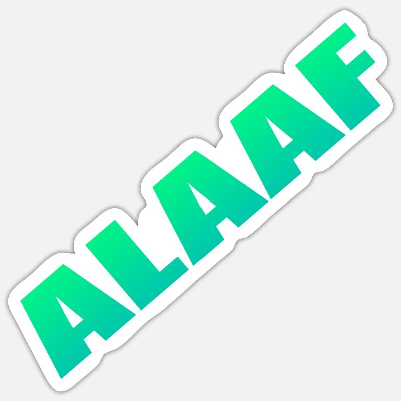 Alaaf - Sticker taille S (10 x 10 cm) - blanc mat