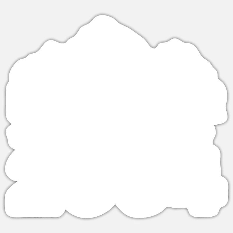 in 2004 - Sticker size S (10 x 10 cm) - white matte