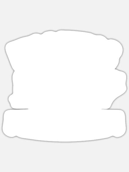 N'Scheiß muss ich, ich bin Rentner - Rente - Sticker Größe S (10 x 10 cm) - Mattweiß
