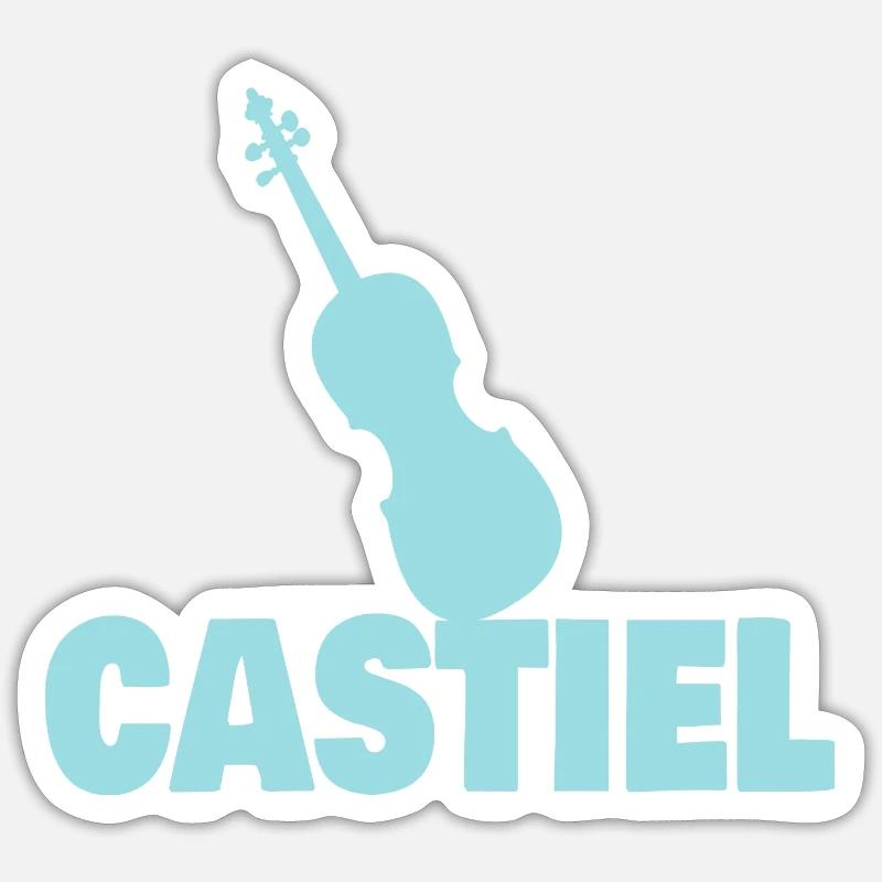 Viola Castiel - Sticker taille S (10 x 10 cm) - blanc mat