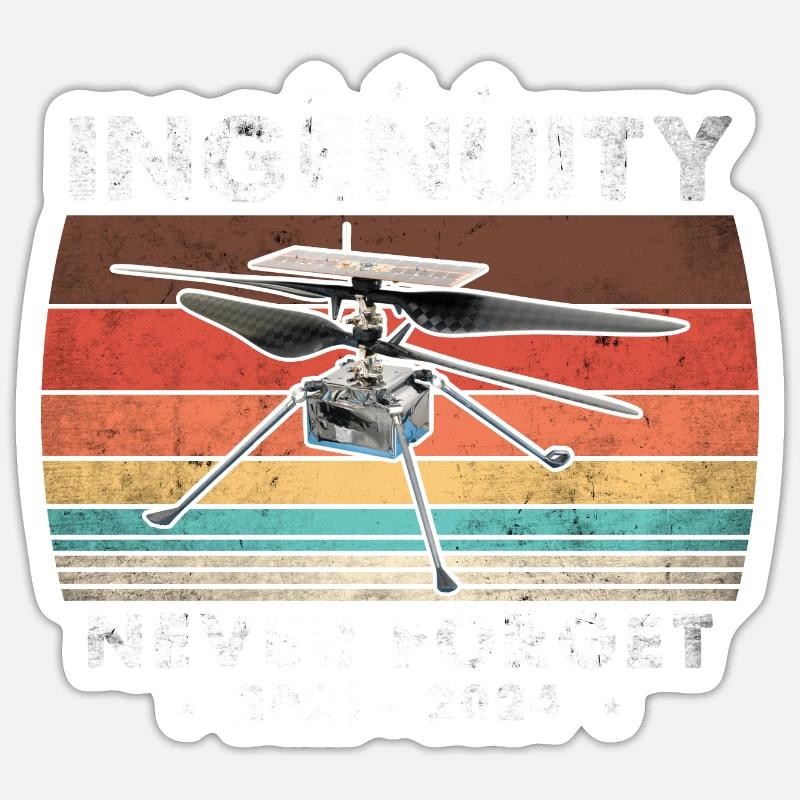 Ingenuity Never Forget - 2021 2024 Sticker size S (10 x 10 cm)