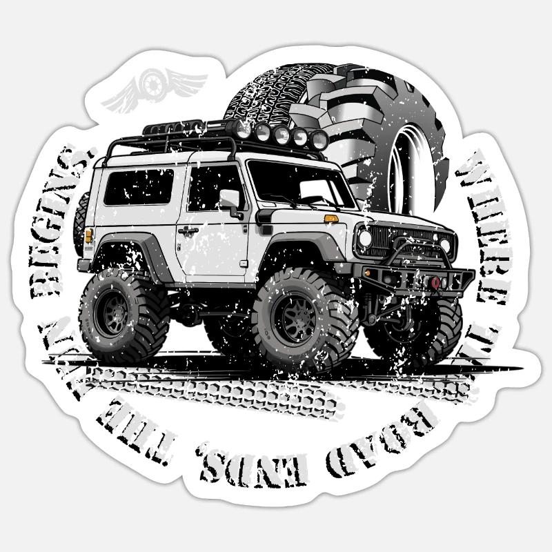 Off-Road Driver Sticker size S (10 x 10 cm)