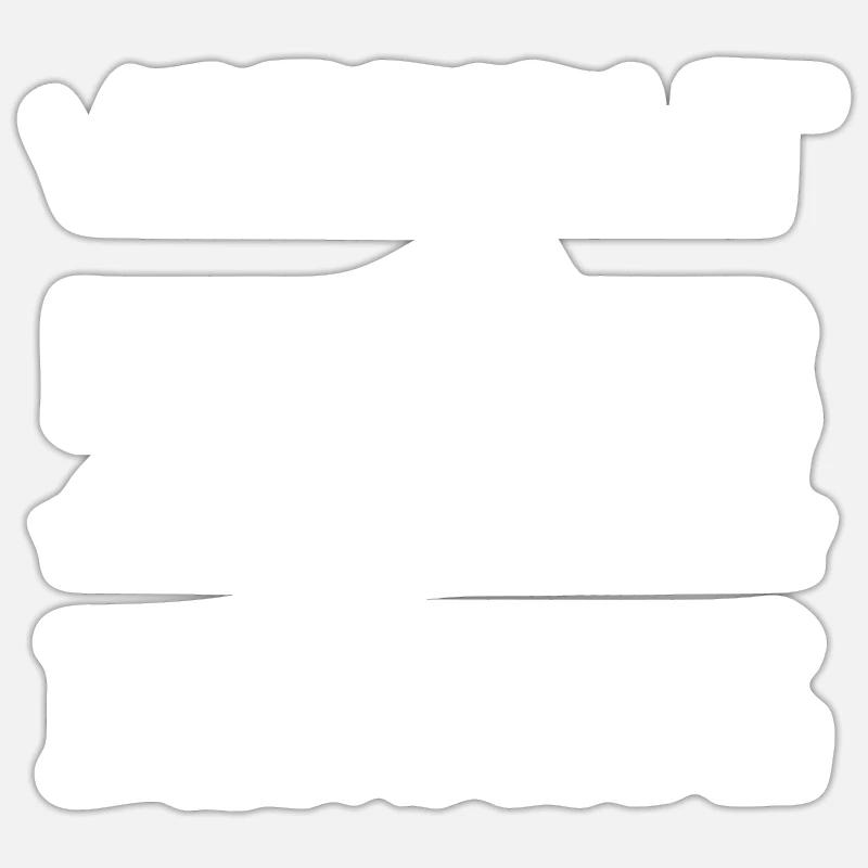 Rentner als Berufung - Sticker Größe S (10 x 10 cm) - Mattweiß
