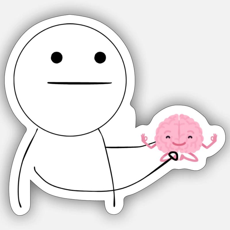 Use your brain Sticker size S (10 x 10 cm)