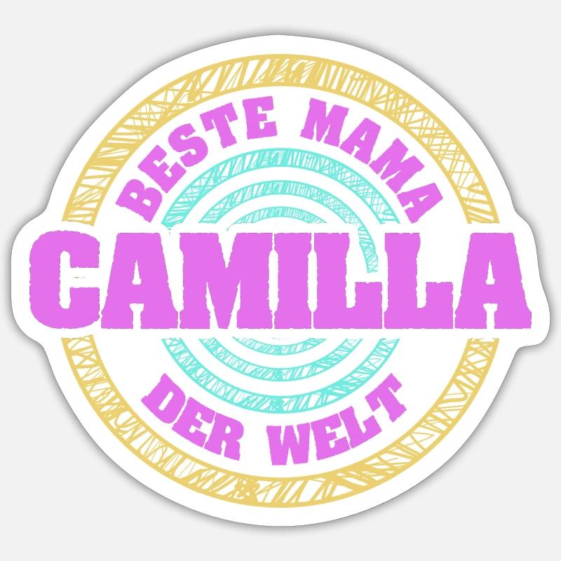 Mère Camilla - Sticker taille S (10 x 10 cm) - blanc mat