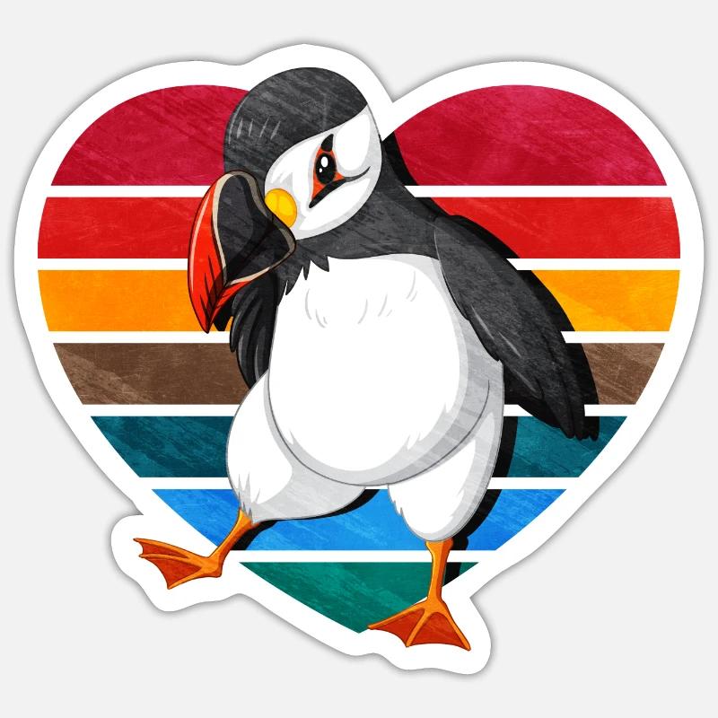 Gift for Atlantic Puffins Sticker size S (10 x 10 cm)