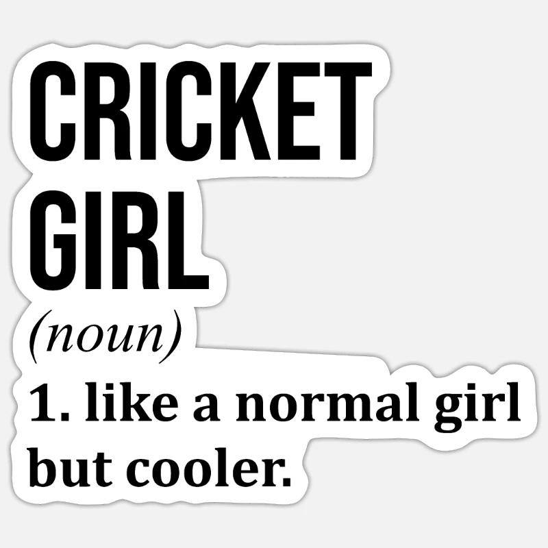 Cricket Sticker size S (10 x 10 cm)