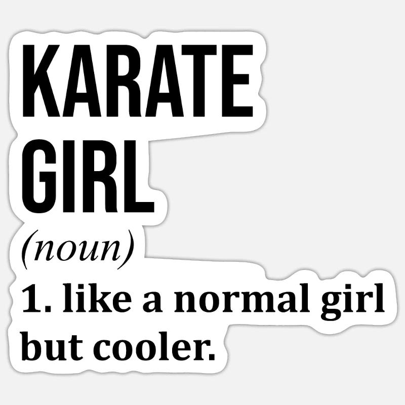Karate Sticker Größe S (10 x 10 cm)