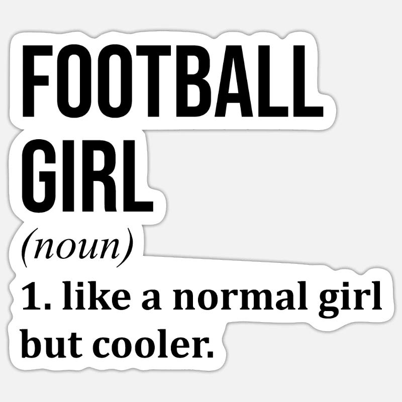 Fußball - Sticker Größe S (10 x 10 cm) - Mattweiß