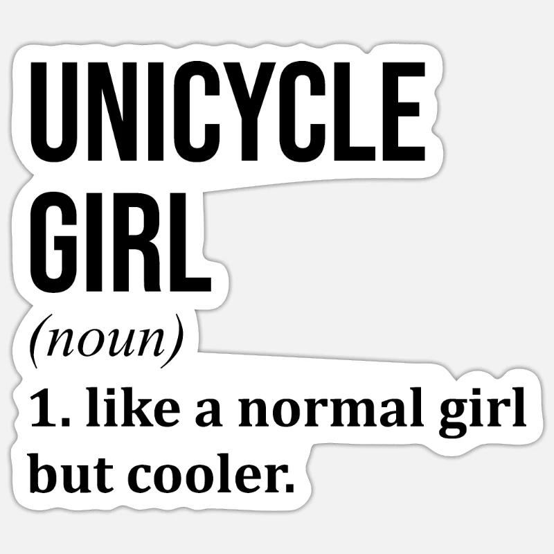 Unicycle Sticker size S (10 x 10 cm)