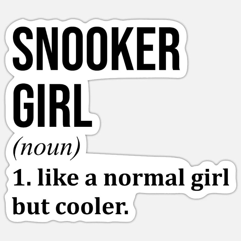 Snooker Sticker size S (10 x 10 cm)