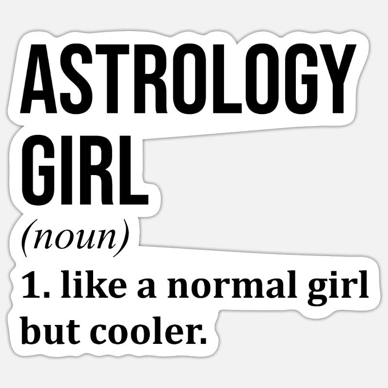 Astrologie - Sticker Größe S (10 x 10 cm) - Mattweiß