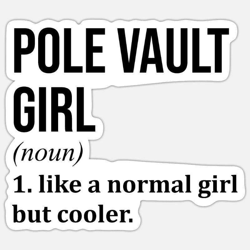 Saut à la perche Sticker taille S (10 x 10 cm)