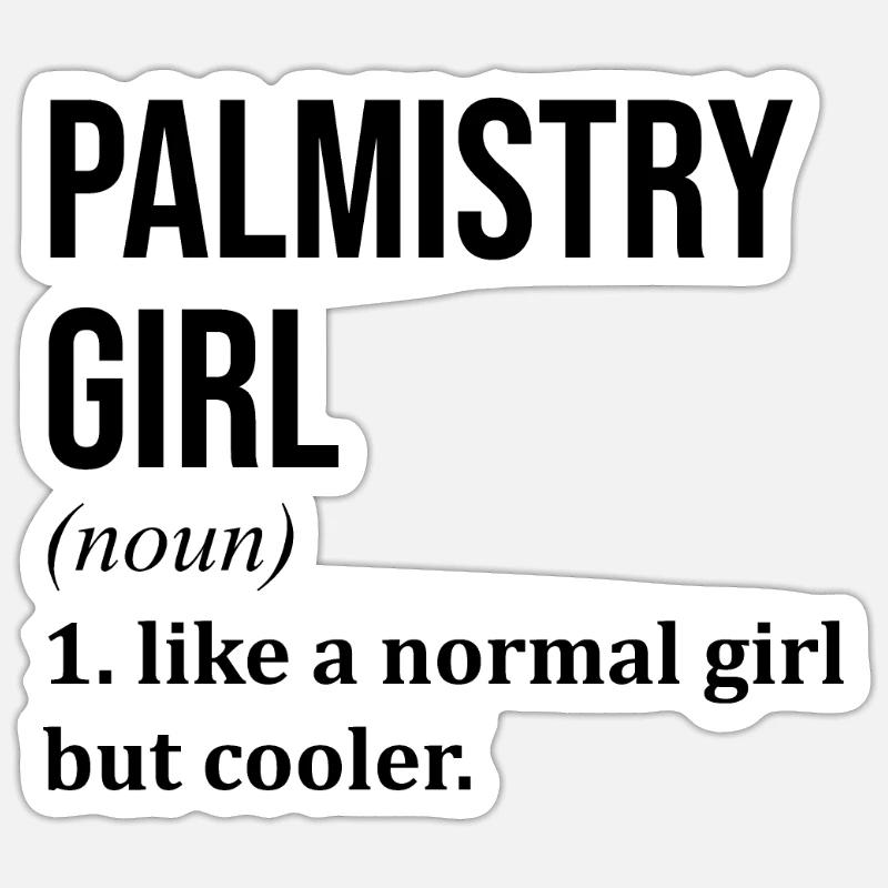 Palmistry - Sticker size S (10 x 10 cm) - white matte