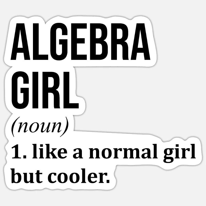 algèbre Sticker taille S (10 x 10 cm)