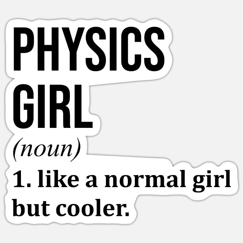 Physik Sticker Größe S (10 x 10 cm)