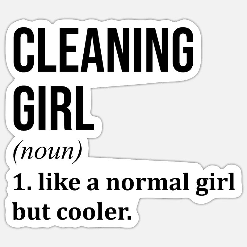 Cleaner Sticker size S (10 x 10 cm)