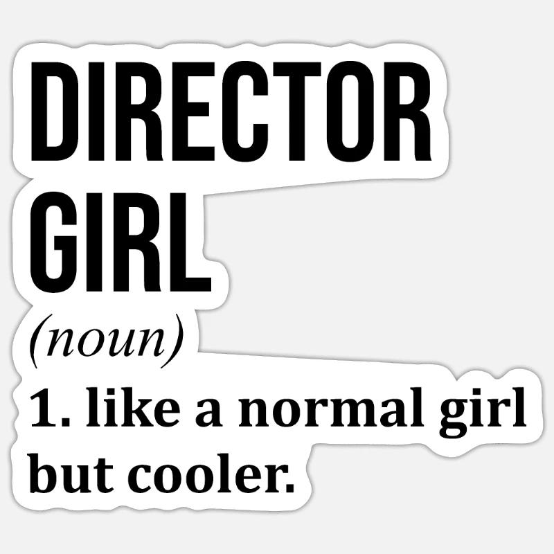 Director Sticker size S (10 x 10 cm)