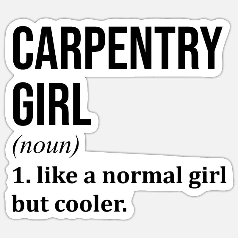 Carpenter Sticker size S (10 x 10 cm)