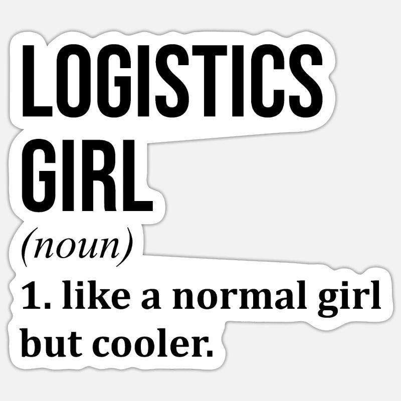 Logistics - Sticker size S (10 x 10 cm) - white matte