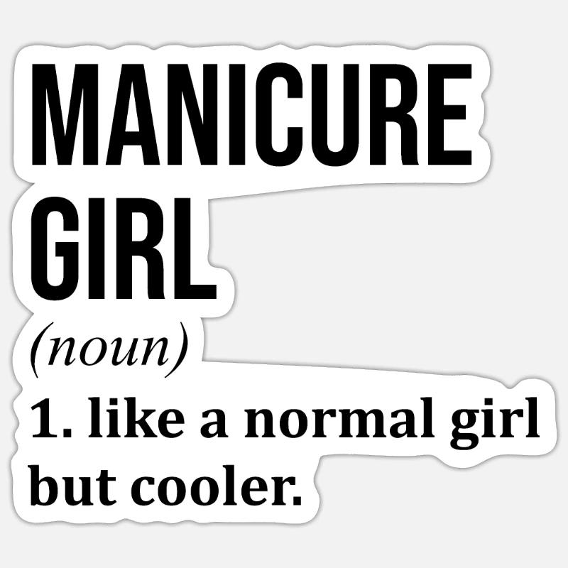 Manicure - Sticker size S (10 x 10 cm) - white matte