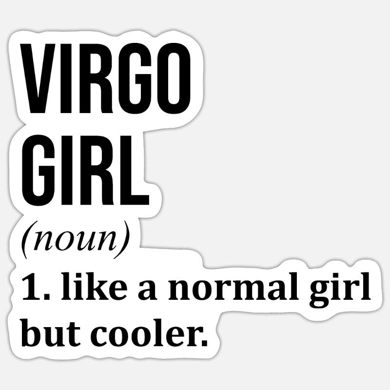 Virgo - Sticker size S (10 x 10 cm) - white matte