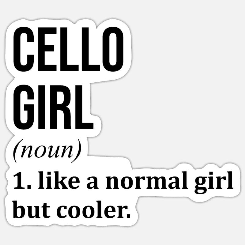 Cello Sticker size S (10 x 10 cm)