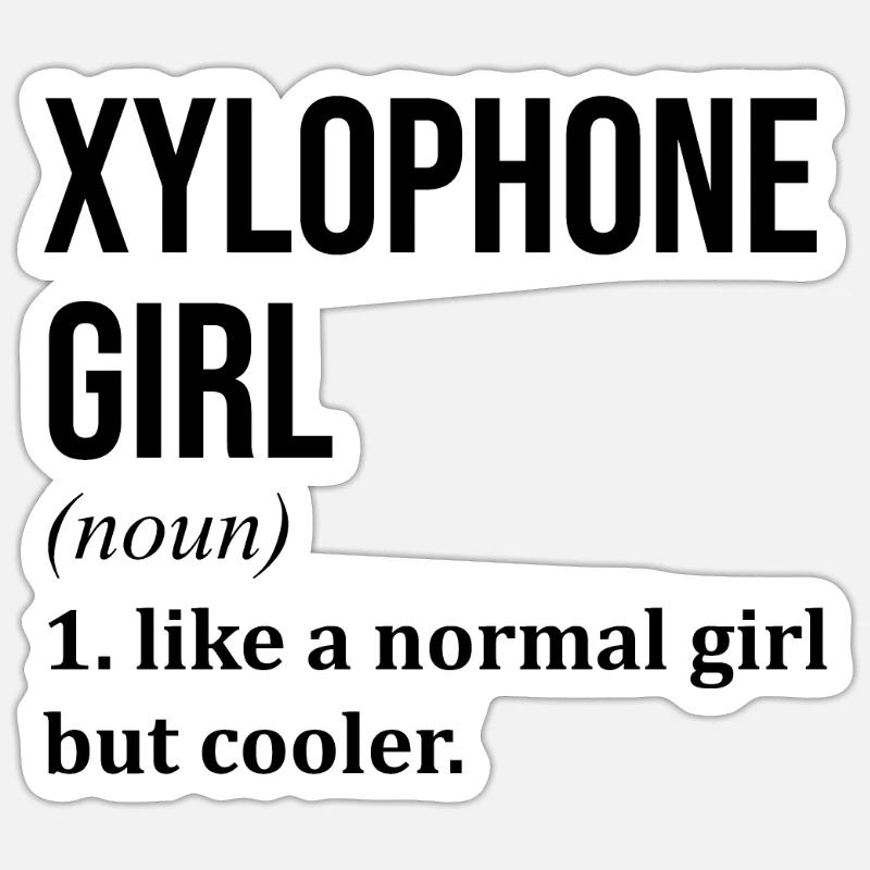 Xylophone Sticker size S (10 x 10 cm)