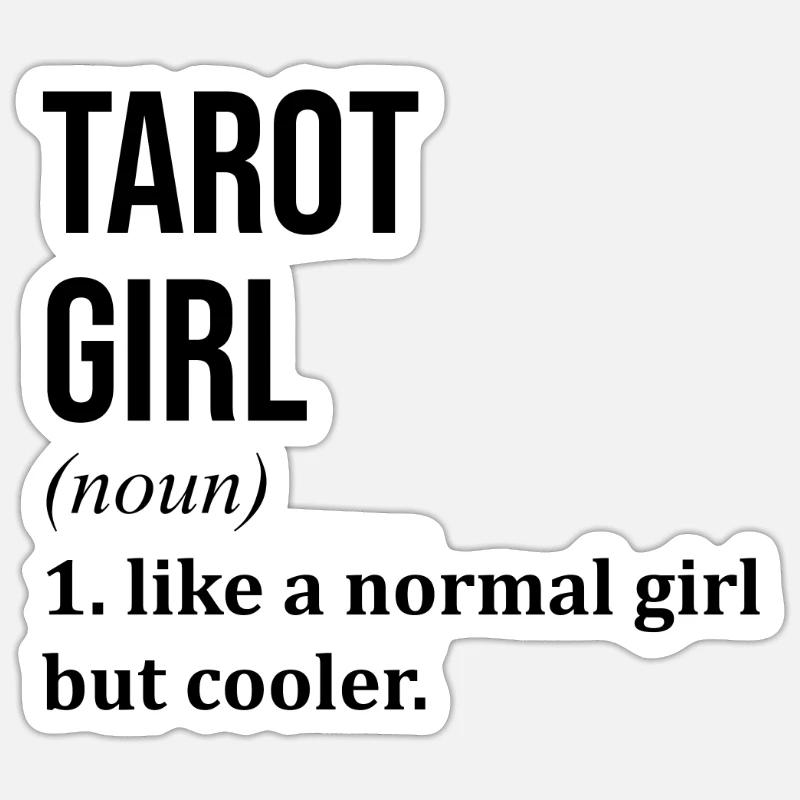 Tarot - Sticker taille S (10 x 10 cm) - blanc mat