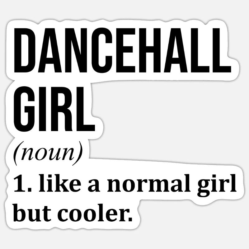 Dancehall - Sticker size S (10 x 10 cm) - white matte