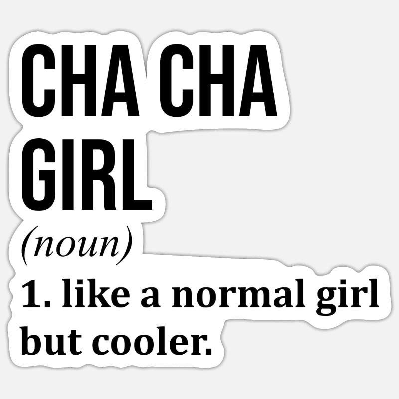 Cha Cha Sticker taille S (10 x 10 cm)