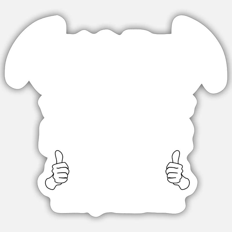 PATER SINNER - Sticker Größe S (10 x 10 cm) - Mattweiß