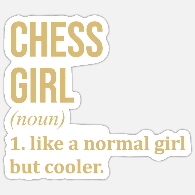 Schach Sticker Größe S (10 x 10 cm)