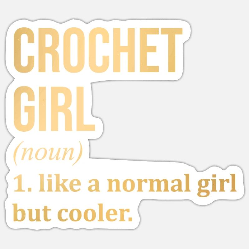 Crochet Sticker size S (10 x 10 cm)