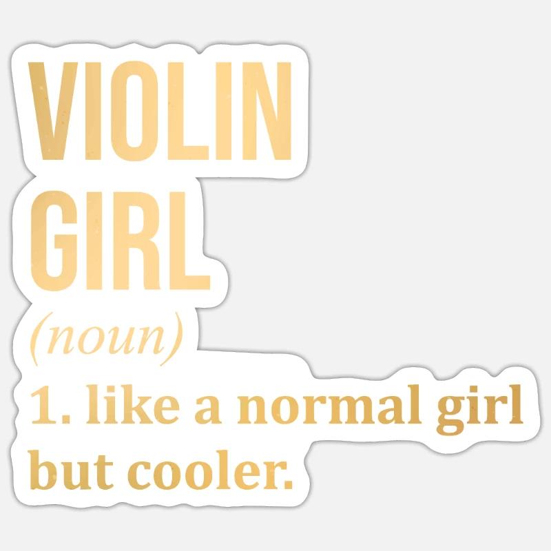 Violin Sticker size S (10 x 10 cm)