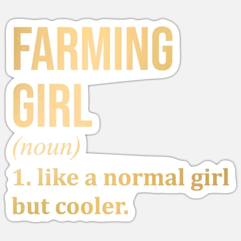 Landwirtschaft - Sticker Größe S (10 x 10 cm) - Mattweiß