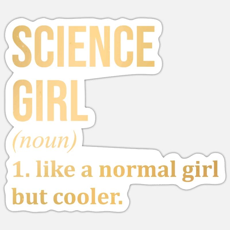 Science - Sticker size S (10 x 10 cm) - white matte
