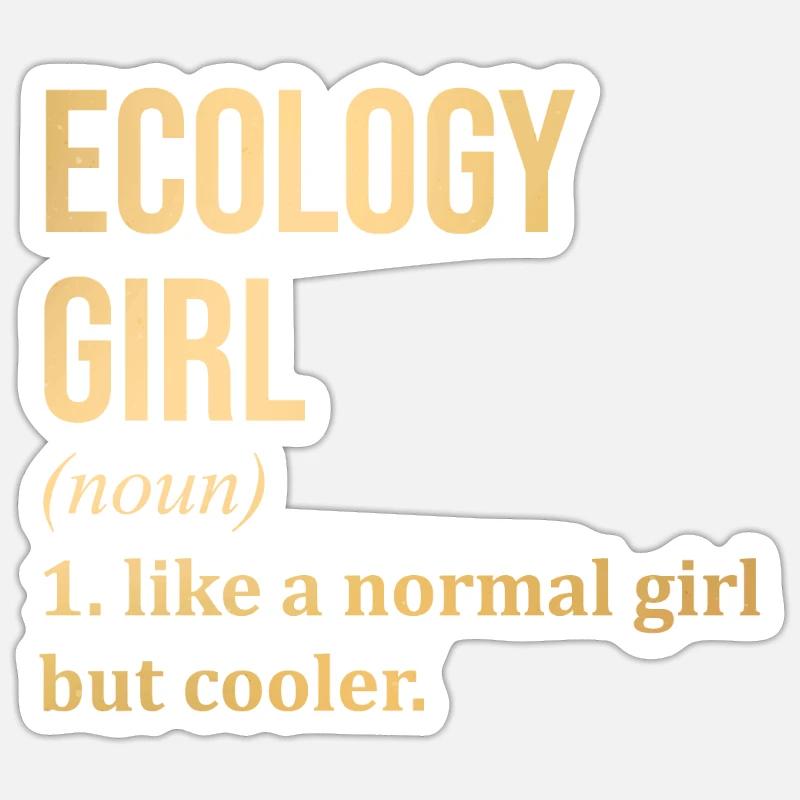 Ecology - Sticker size S (10 x 10 cm) - white matte