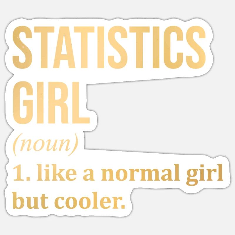 Statistik Sticker Größe S (10 x 10 cm)