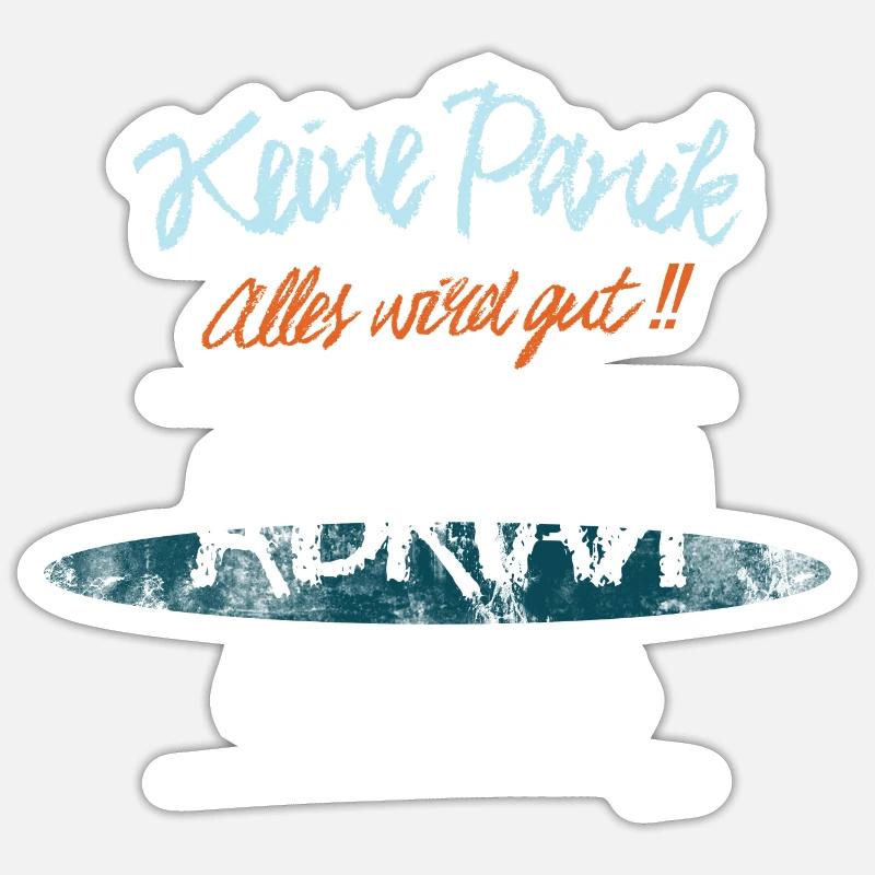 Adrian - Keine Panik. Alles wird gut Sticker Größe S (10 x 10 cm)
